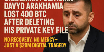 Ukrainian politician David Arakhamia lost 400 BTC
